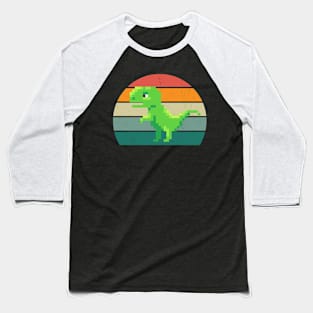 Retro Style Vintage Dinosaur Baseball T-Shirt